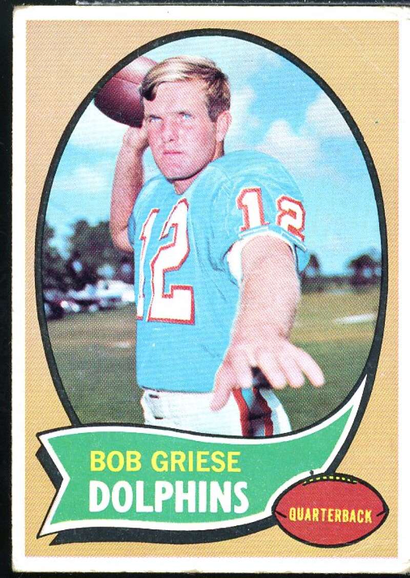 Bob Griese Card 1970 Topps #10  Image 1