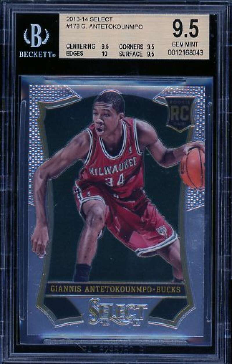 Giannis Antetokounmpo Rookie Card 2013-14 Select #178 BGS 9.5 Image 1