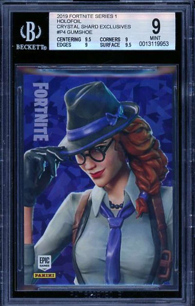 Gumshoe Card 2019 Fortnite Series 1 Holofoil Crystal Shard Exclusives #P4 BGS 9 Image 1