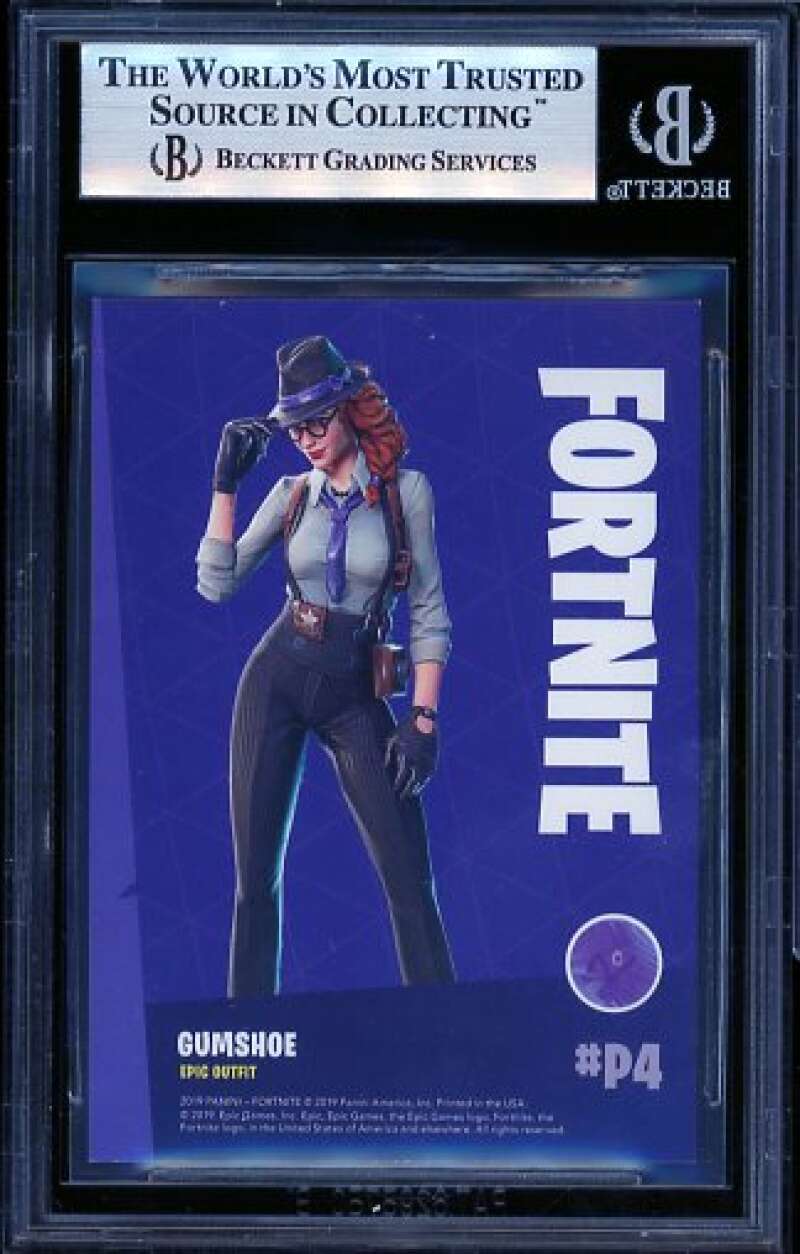 Gumshoe Card 2019 Fortnite Series 1 Holofoil Crystal Shard Exclusives #P4 BGS 9 Image 2