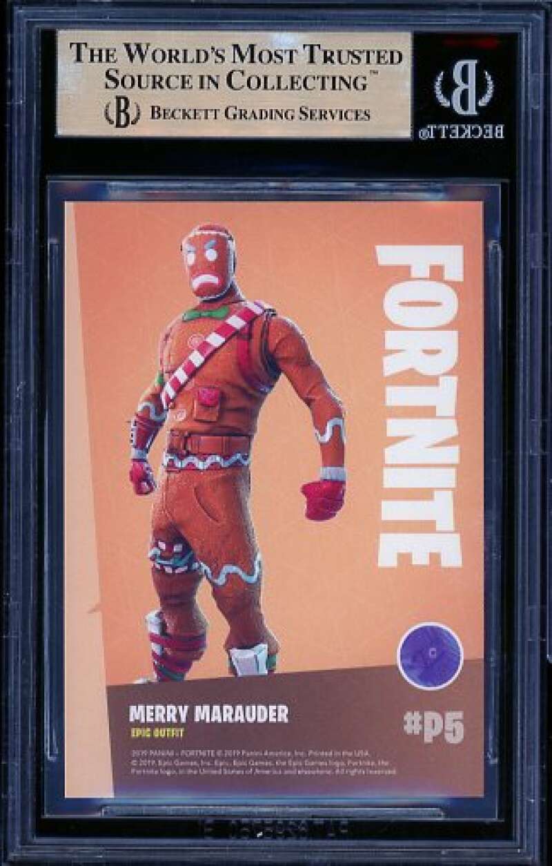 Merry Marauder 2019 Fortnite Series 1 Holo Crystal Shard Exclusives #P5 BGS 9.5 Image 2