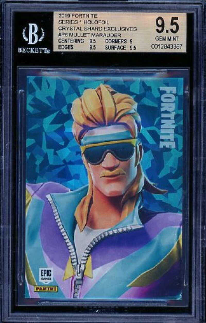 Mullet Marauder 2019 Fortnite Series 1 Holo Crystal Shard Exclusives #P6 BGS 9.5 Image 1