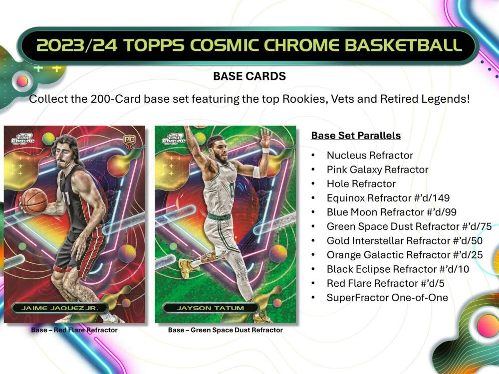 2023-24 Topps Cosmic Chrome Basketball Hobby Box Image 4