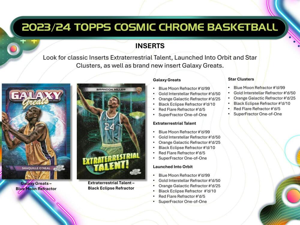 2023-24 Topps Cosmic Chrome Basketball Hobby Box Image 5