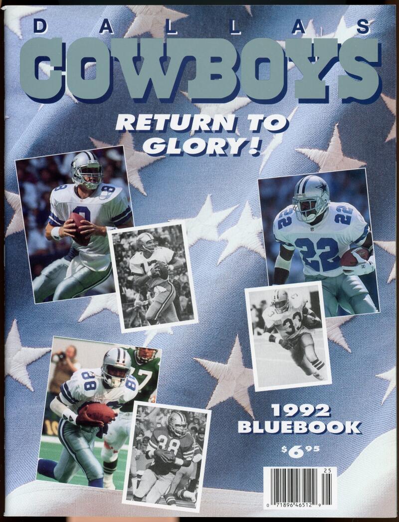 Dallas Cowboys 1992 Offical Team Bluebook Image 1