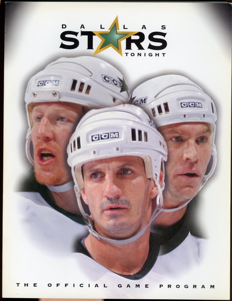 NHL Dallas Stars Tonight 1998-1999 Official Game Program Blues vs Stars Image 1