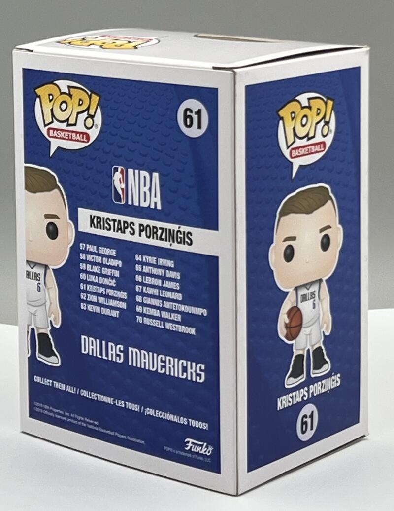 2019 Dallas Mavericks Kristaps Porzingis Basketball Funko Pop Image 3