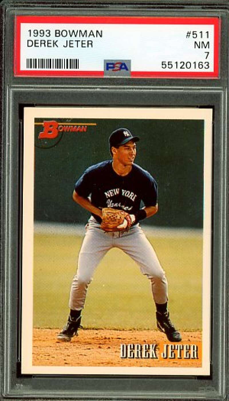 Derek Jeter Rookie Card 1993 Bowman #511 PSA 7 Image 1
