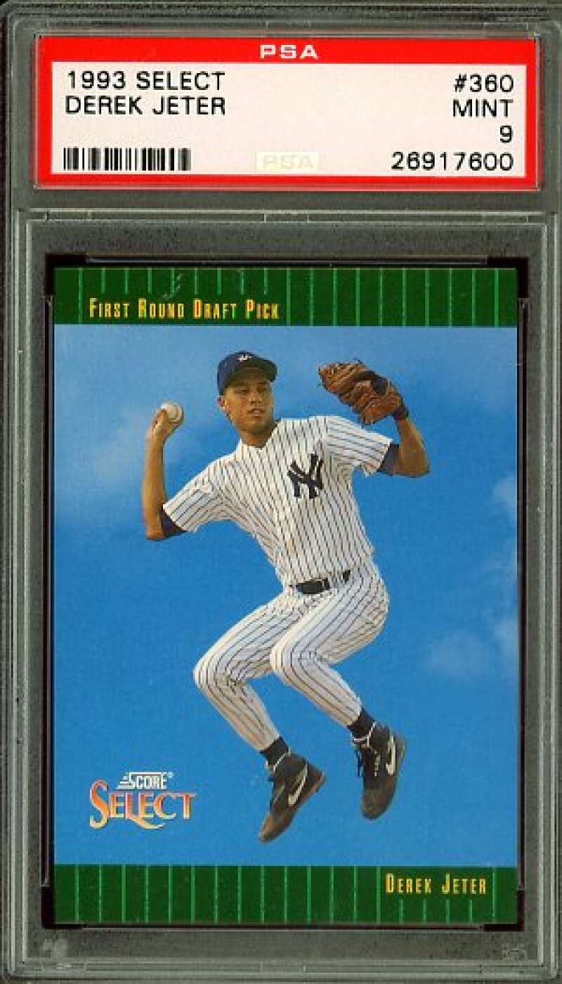 Derek Jeter Rookie Card 1993 Select #360 PSA 9 Image 1