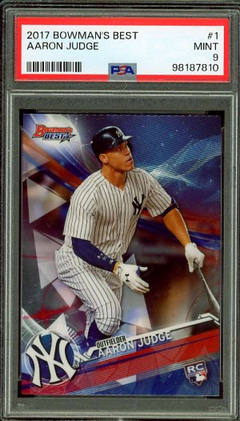 Aaron Judge Rookie Card 2017 Bowman's Best #1 PSA 9 Image 1
