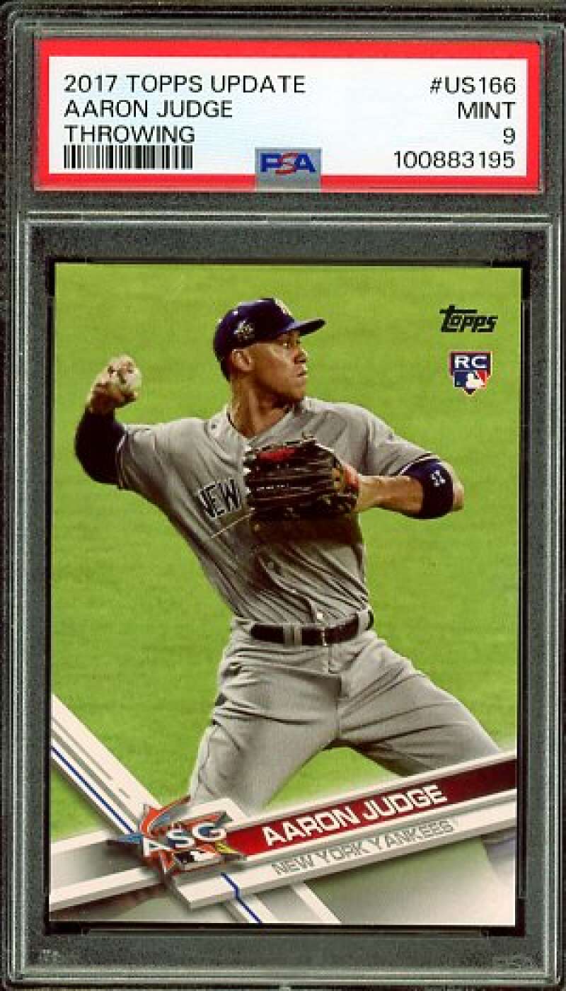 Aaron Judge Rookie Card 2017 Topps Update #US166 PSA 9 Image 1