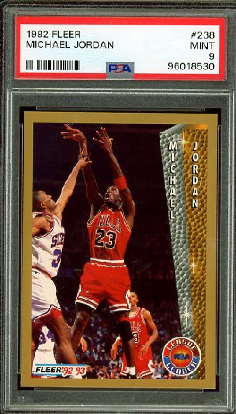 Michael Jordan Card 1992-93 Fleer #238 PSA 9 Image 1