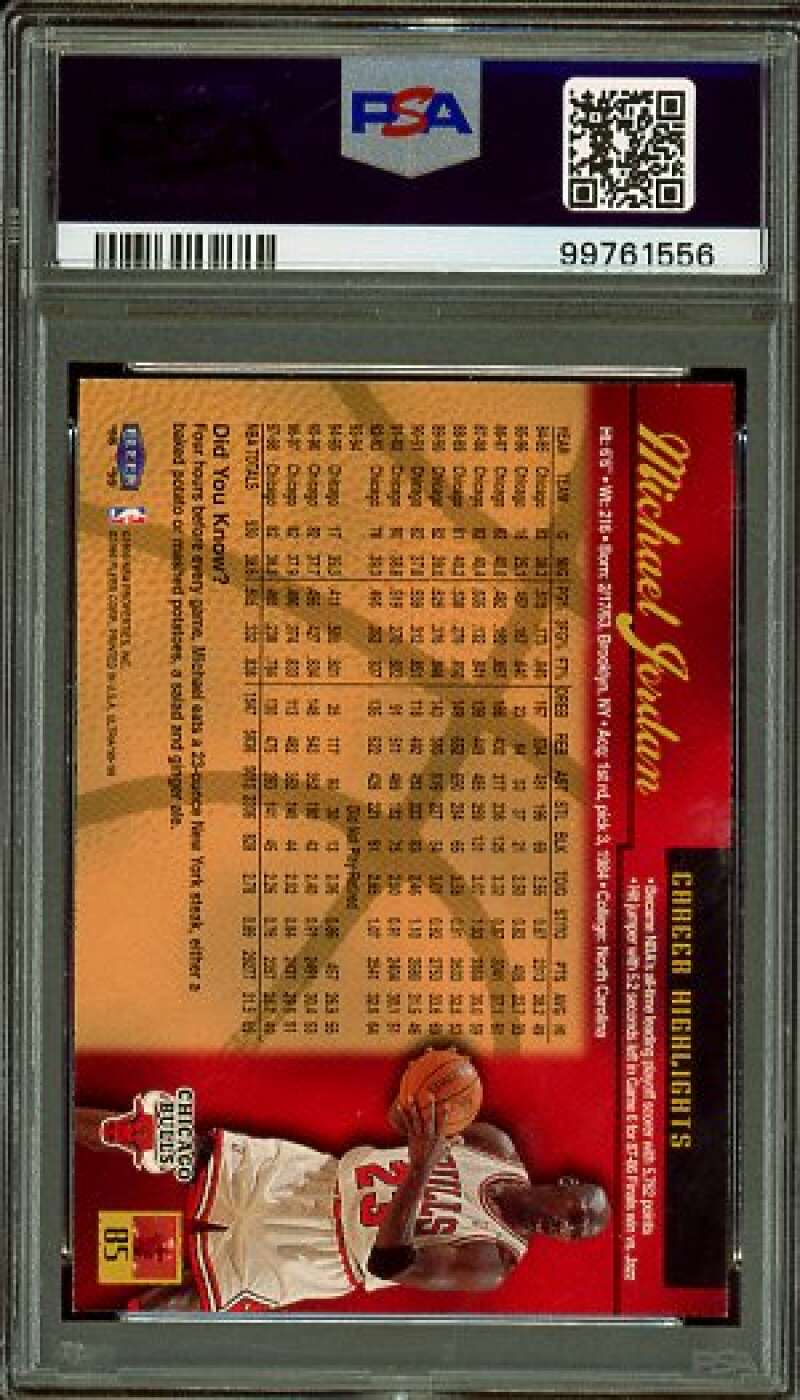 Michael Jordan Card 1997-98 Ultra #85 PSA 9 Image 2