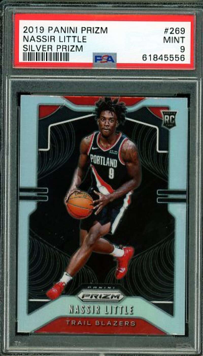 Nassir Little Rookie Card 2019-20 Panini Prizm #269 PSA 9 Image 1