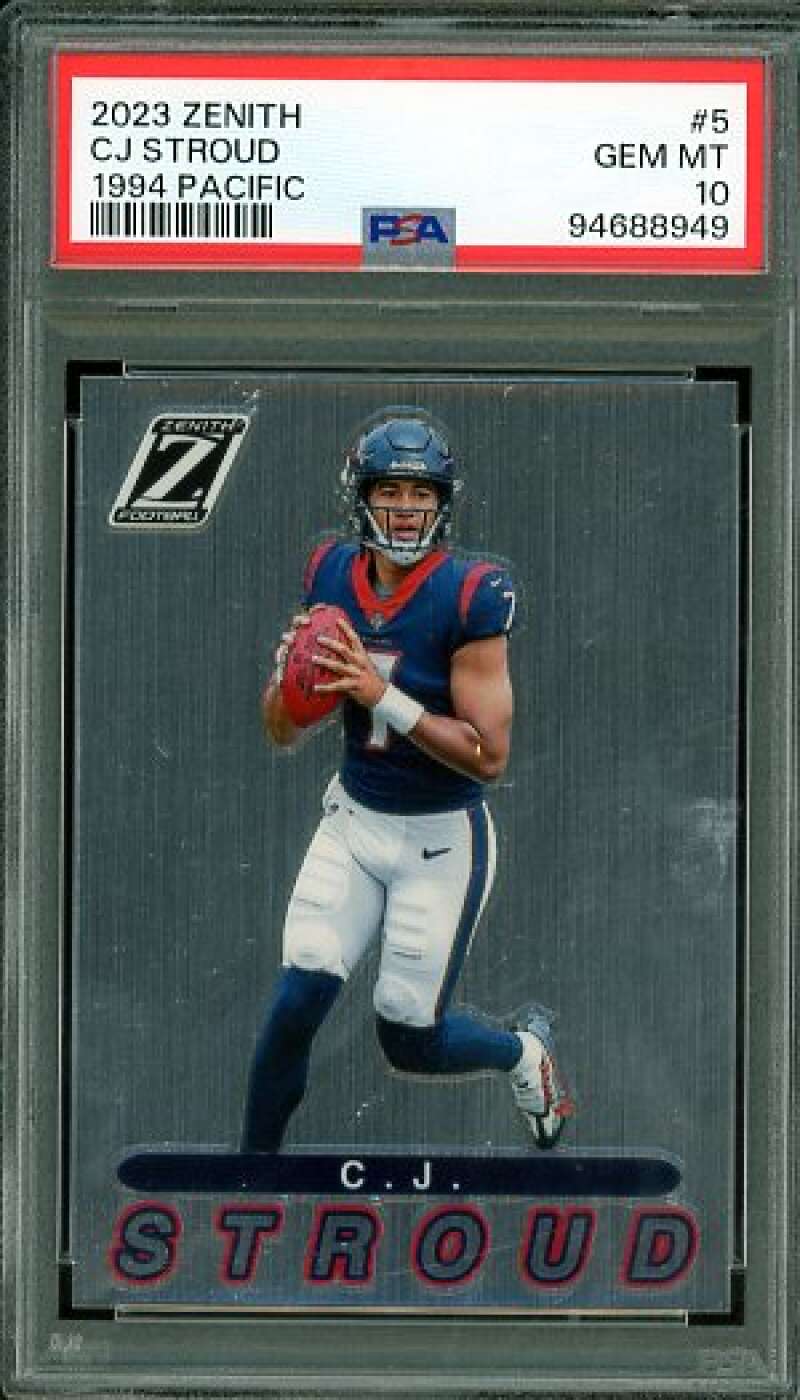 C.J. Stroud Rookie Card 2023 Zenith #5 PSA 10 Image 1