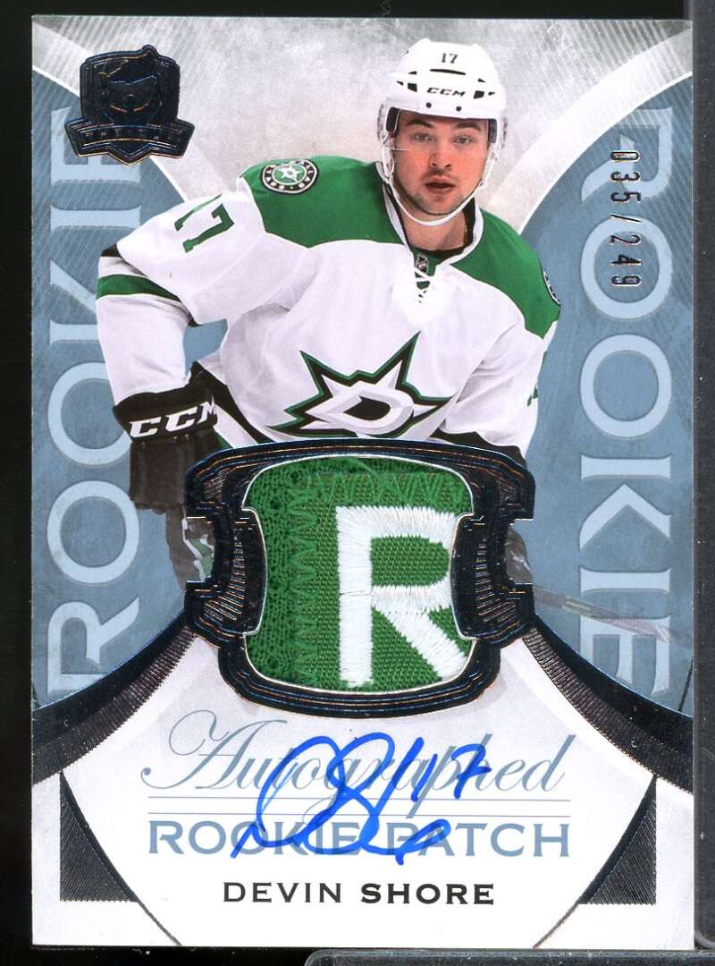 Devin Shore RC Card 2015-16 The Cup Rookie Jersey Patch Autograph #152  Image 1