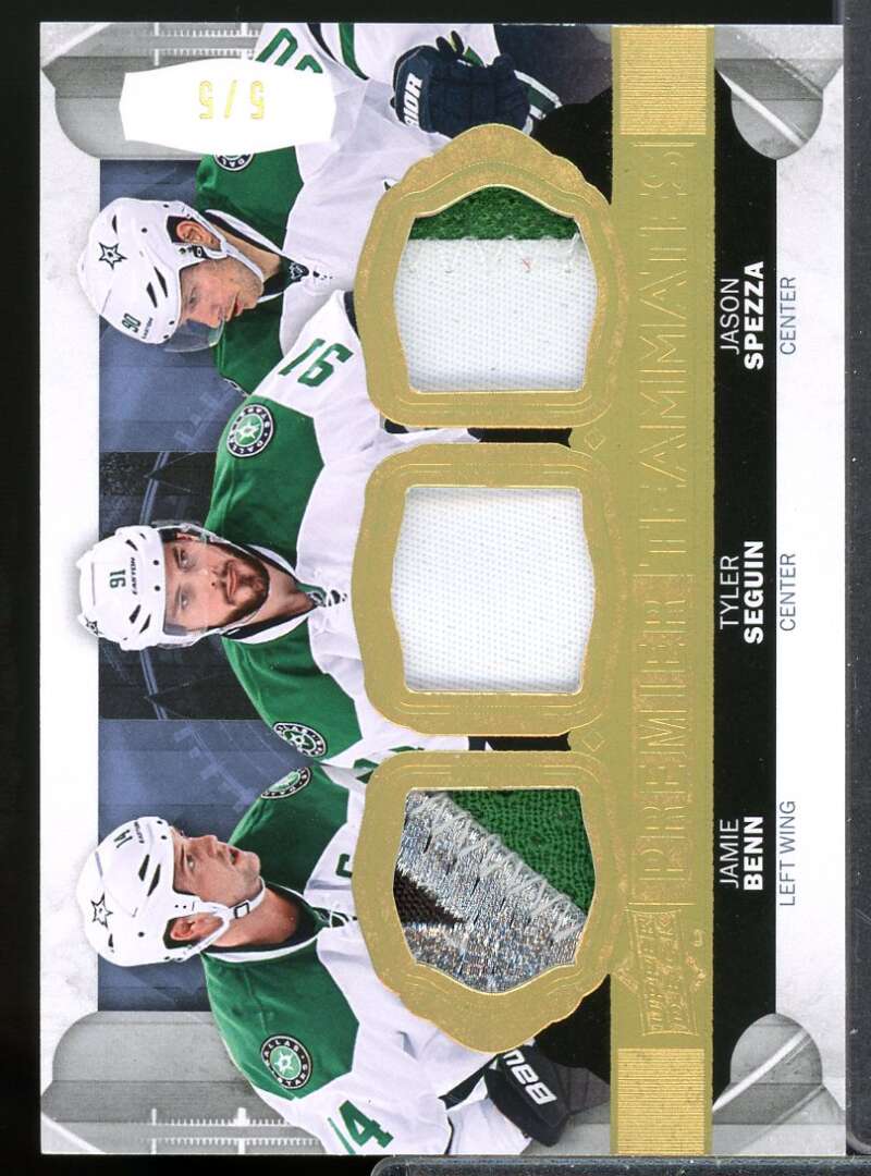 Benn Tyler Seguin Spezza 2015 Upper Deck Premier Teammates Jersey Patch #PT3BSS  Image 1