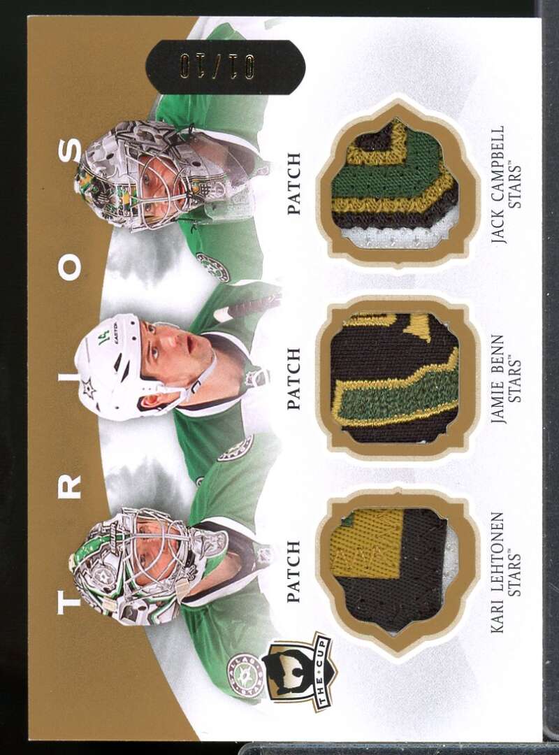 Kari Lehtonen Jamie Benn Jack Campbell 2013 The Cup Trios Jersey Patch #C3STARS  Image 1