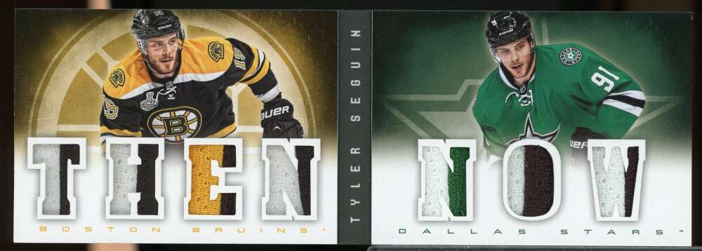 Tyler Seguin 2013-14 Panini Playbook Then and Now Jersey Patch Booklet #TNTS  Image 1