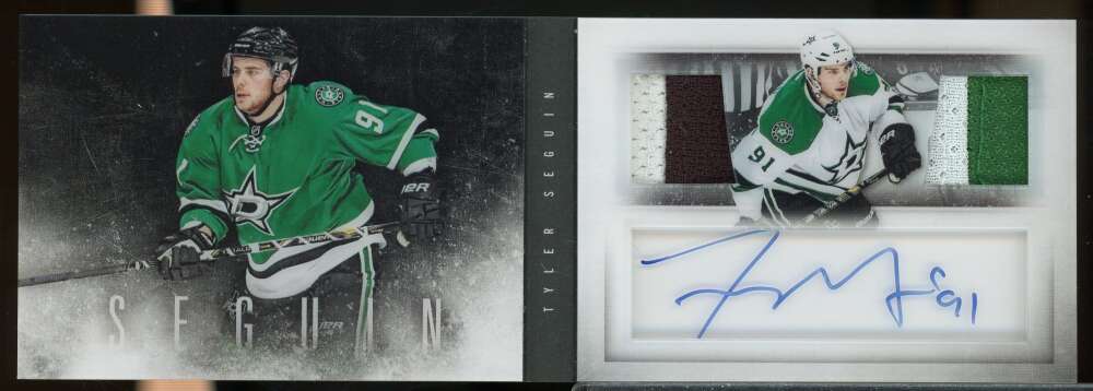 Tyler Seguin /25 2013-14 Panini Playbook Autograph Jerseys Prime Booklet #SBTS  Image 1