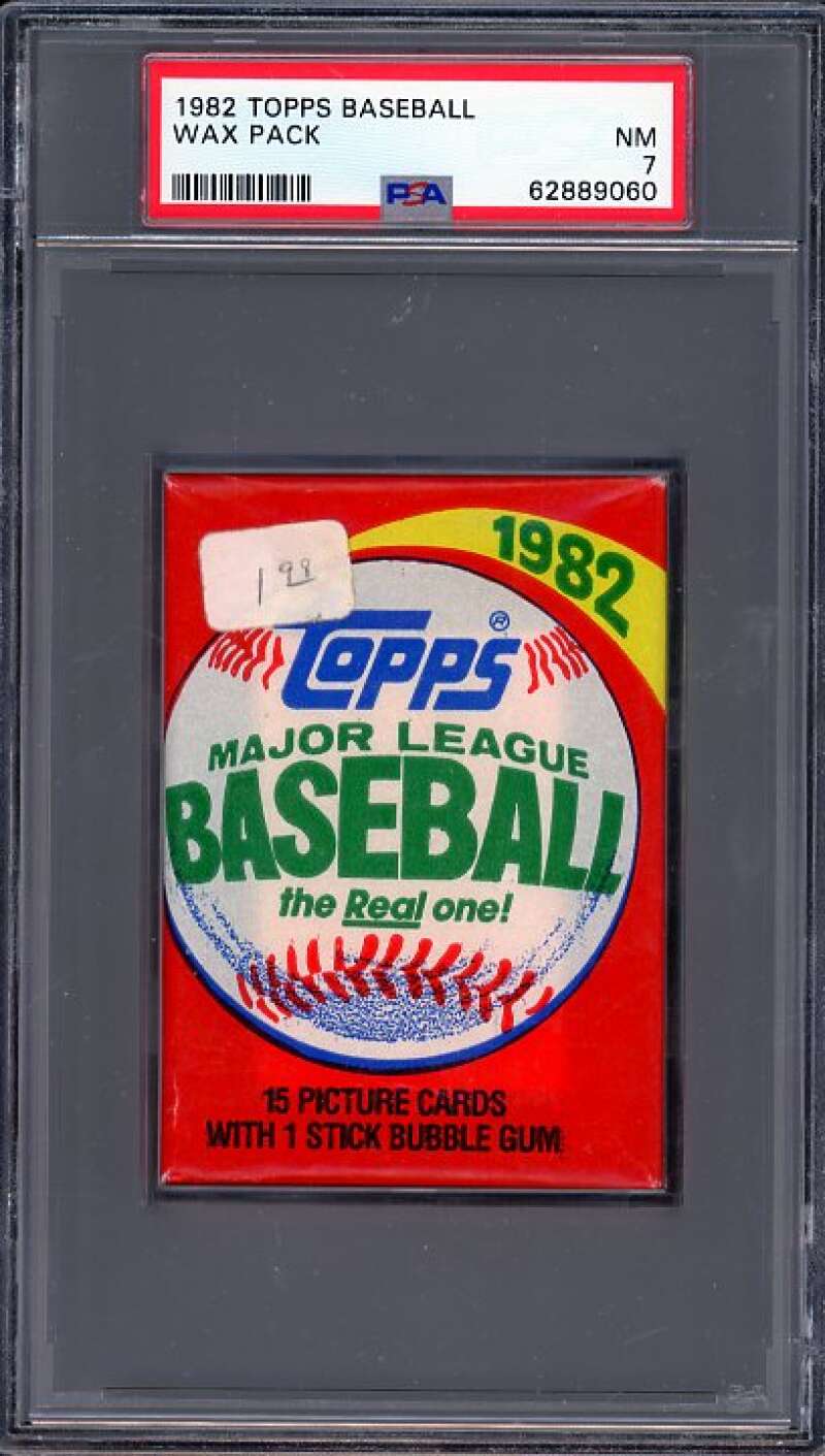 1982 Topps Baseball Wax Pack Cal Ripken Rookie Year PSA 7 Image 1