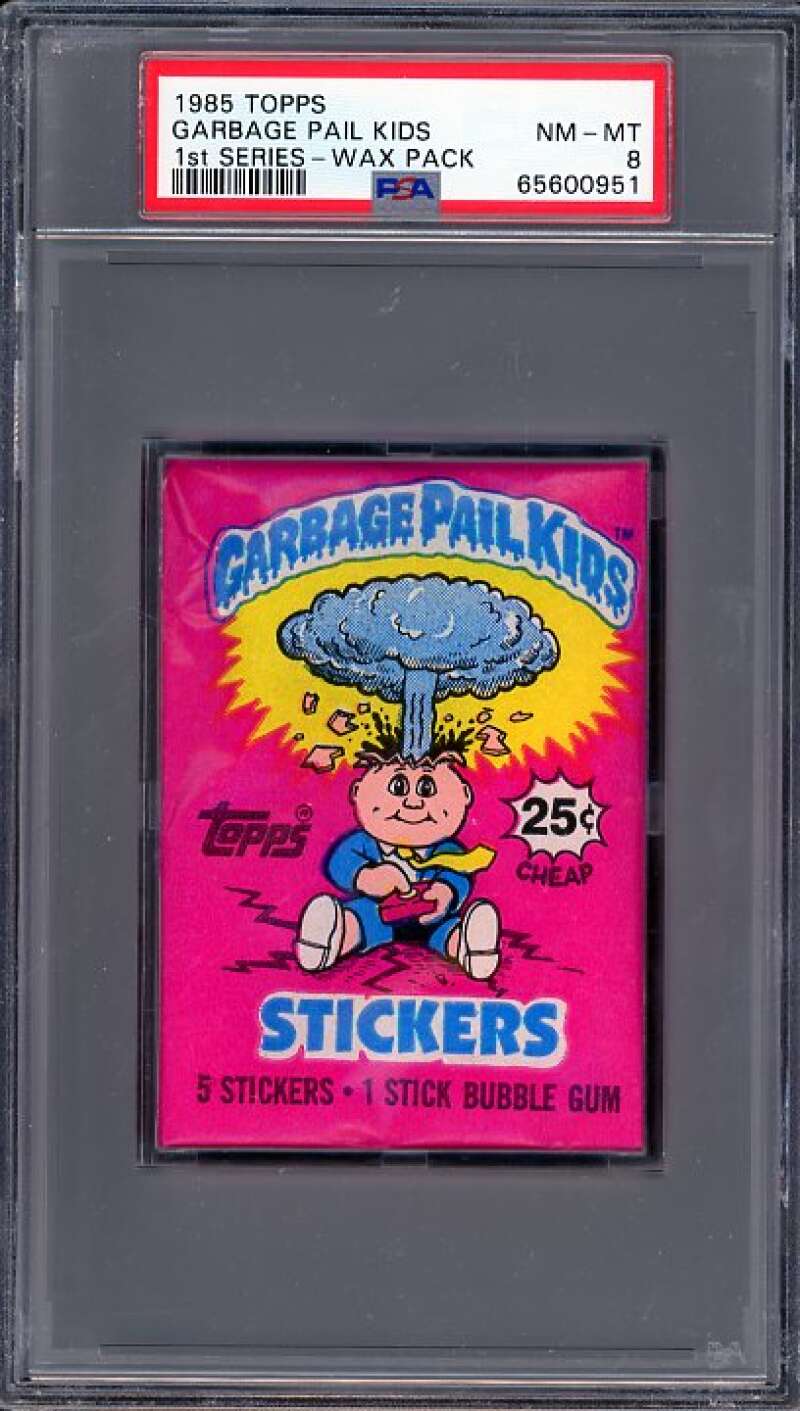 1985 Topps Garbage Pail Kids 1st Series Wax Pack PSA 8 Image 1