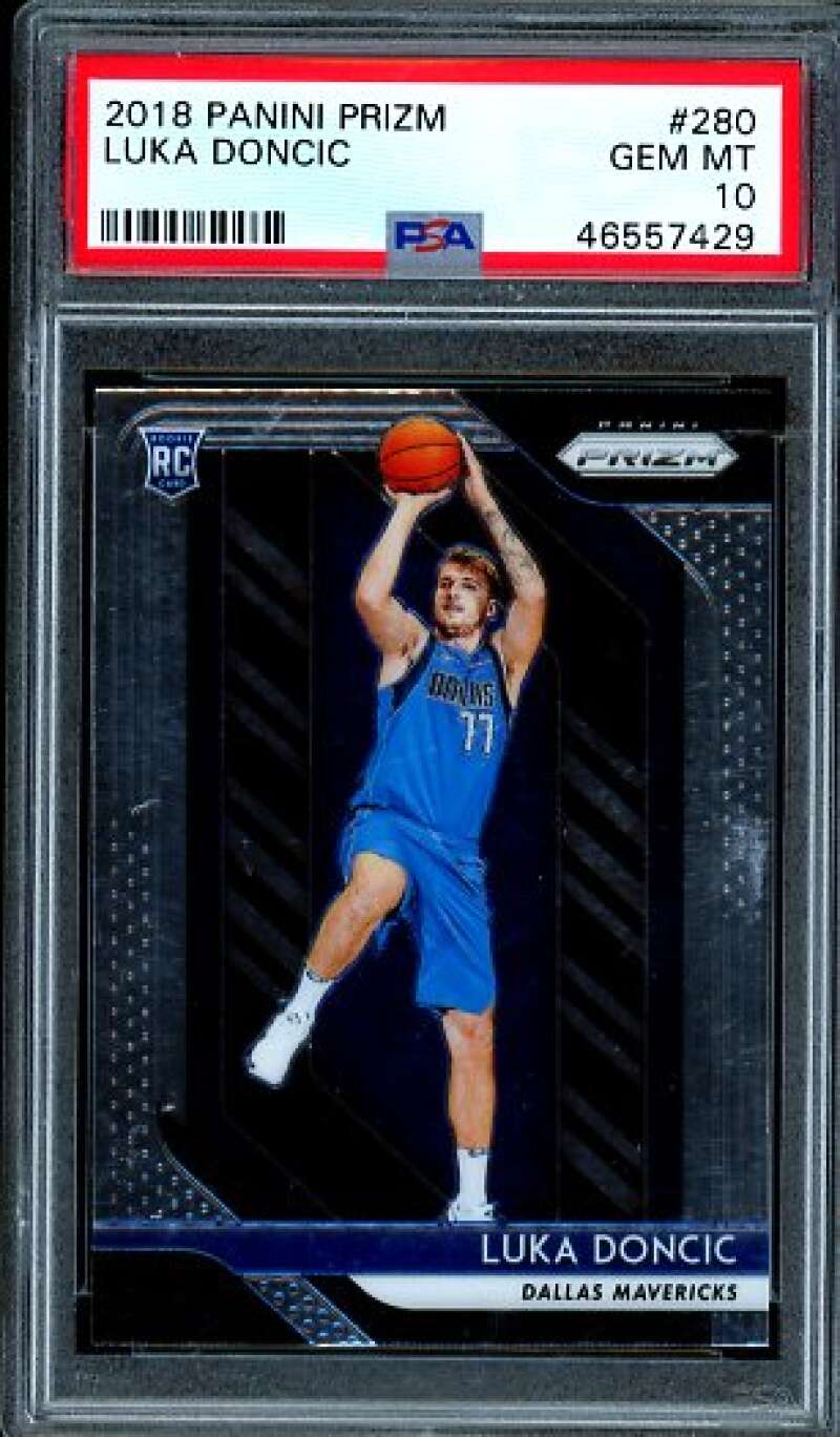 Luka Doncic Rookie Card 2018-19 Panini Prizm #280 PSA 10 Image 1