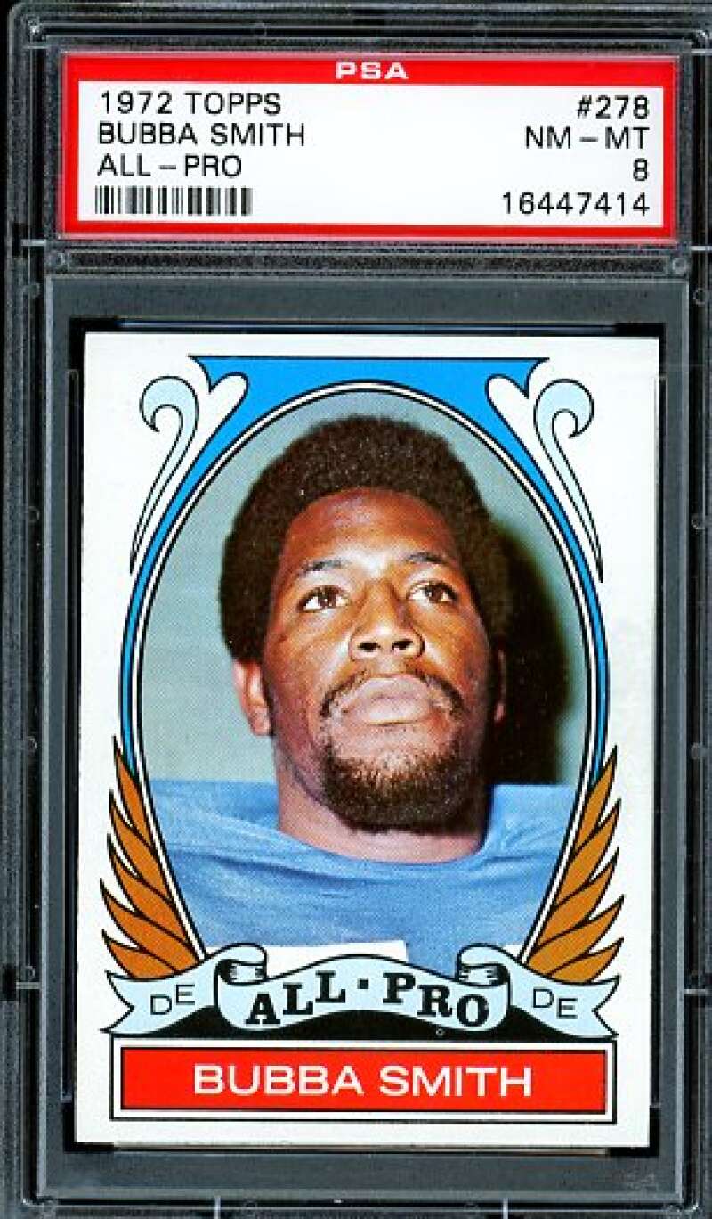 Bubba Smith Card 1972 Topps #278 PSA 8 Image 1