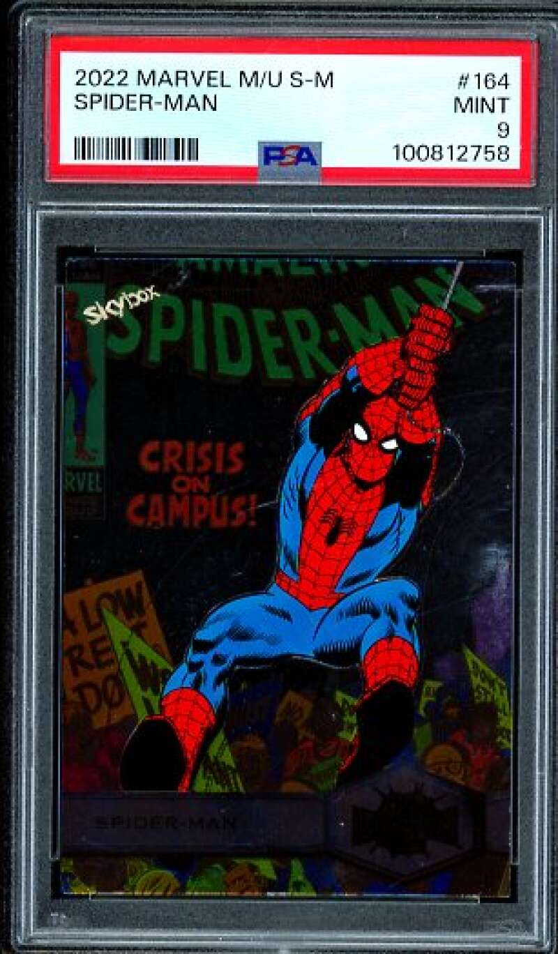 Spider-Man Card 2022 Marvel M/U S-M #164 PSA 9 Image 1