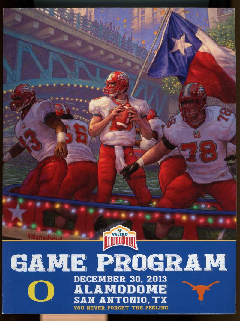 Alamo Bowl Game Program 2013 Oregon vs UT Texas Football Magazine Image 1