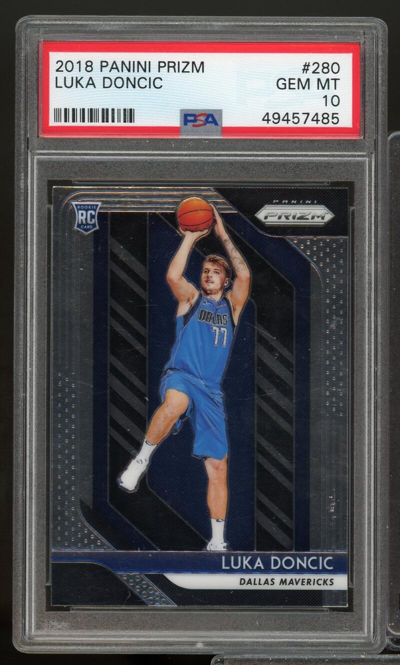 Luka Doncic Rookie Card 2018-19 Panini Prizm #280 PSA 10 Image 1