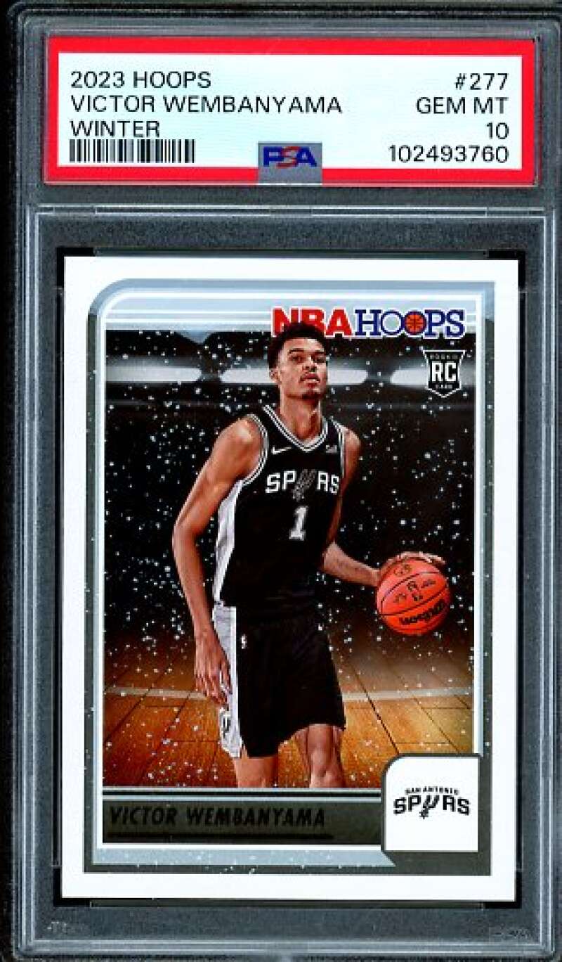 Victor Wembanyama Rookie Card 2023-24 Hoops Winter #277 PSA 10 Image 1