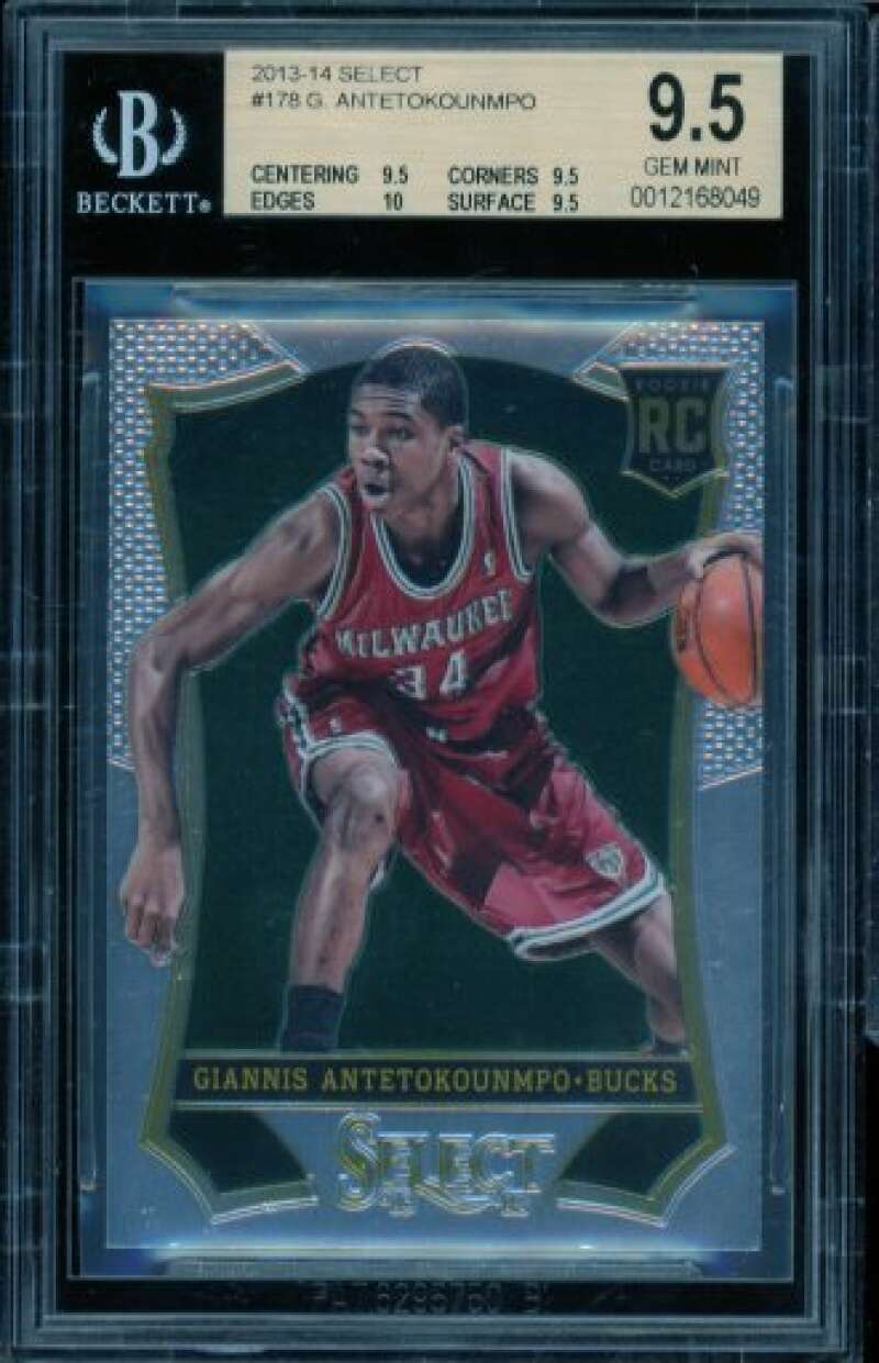 Giannis Antetokounmpo Rookie Card 2013-14 Select #178 BGS 9.5 Image 1