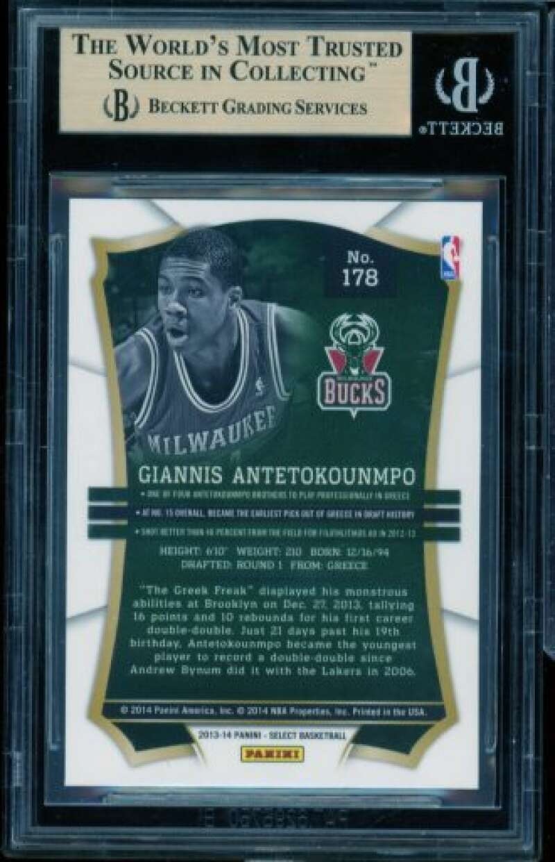 Giannis Antetokounmpo Rookie Card 2013-14 Select #178 BGS 9.5 Image 2