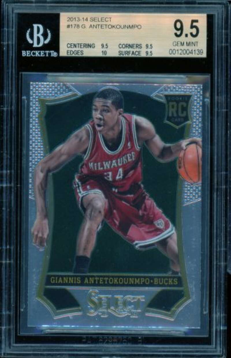Giannis Antetokounmpo Rookie Card 2013-14 Select #178 BGS 9.5 Image 1