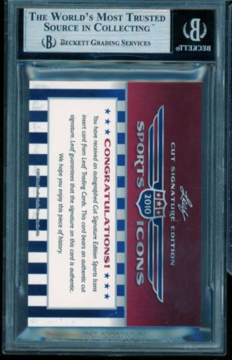 Bob Feller Card 2010 Leaf Sports Icons Update Signature #NNO BGS Authentic Image 2