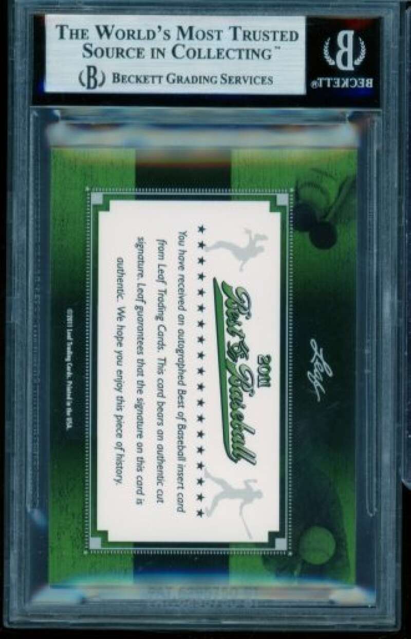 George Kell Card 2011 Leaf Best Of Baseball Cut Signatures #NNO BGS Authentic Image 2
