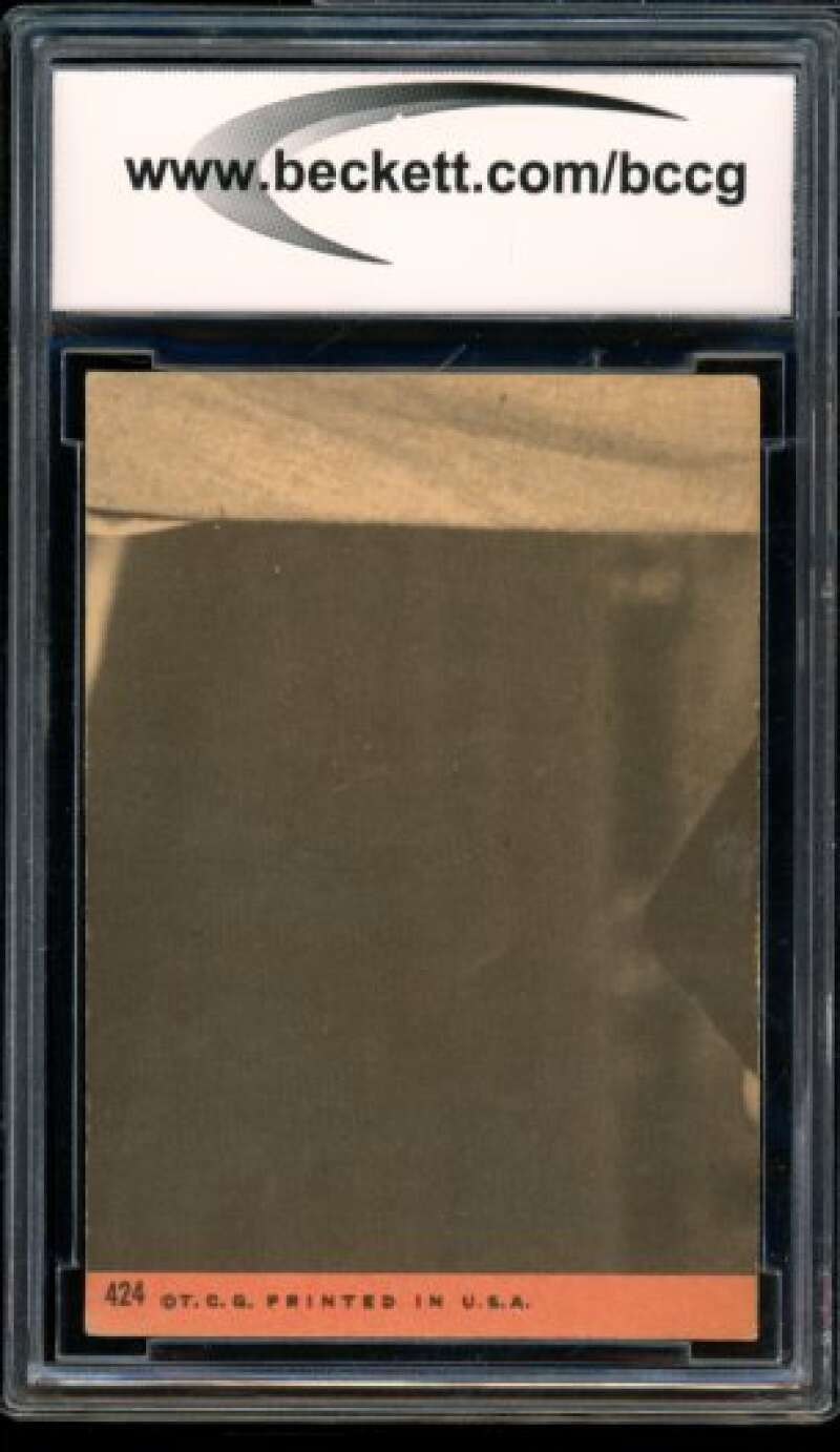 1969 Topps #424 Pete Rose Card BGS BCCG 6 Good+ Image 2