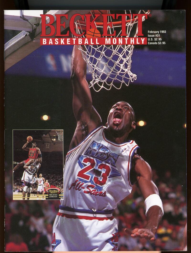 Beckett Basketball Monthly #31 February 1993 Micheal Jordan Chicago Bulls Image 1