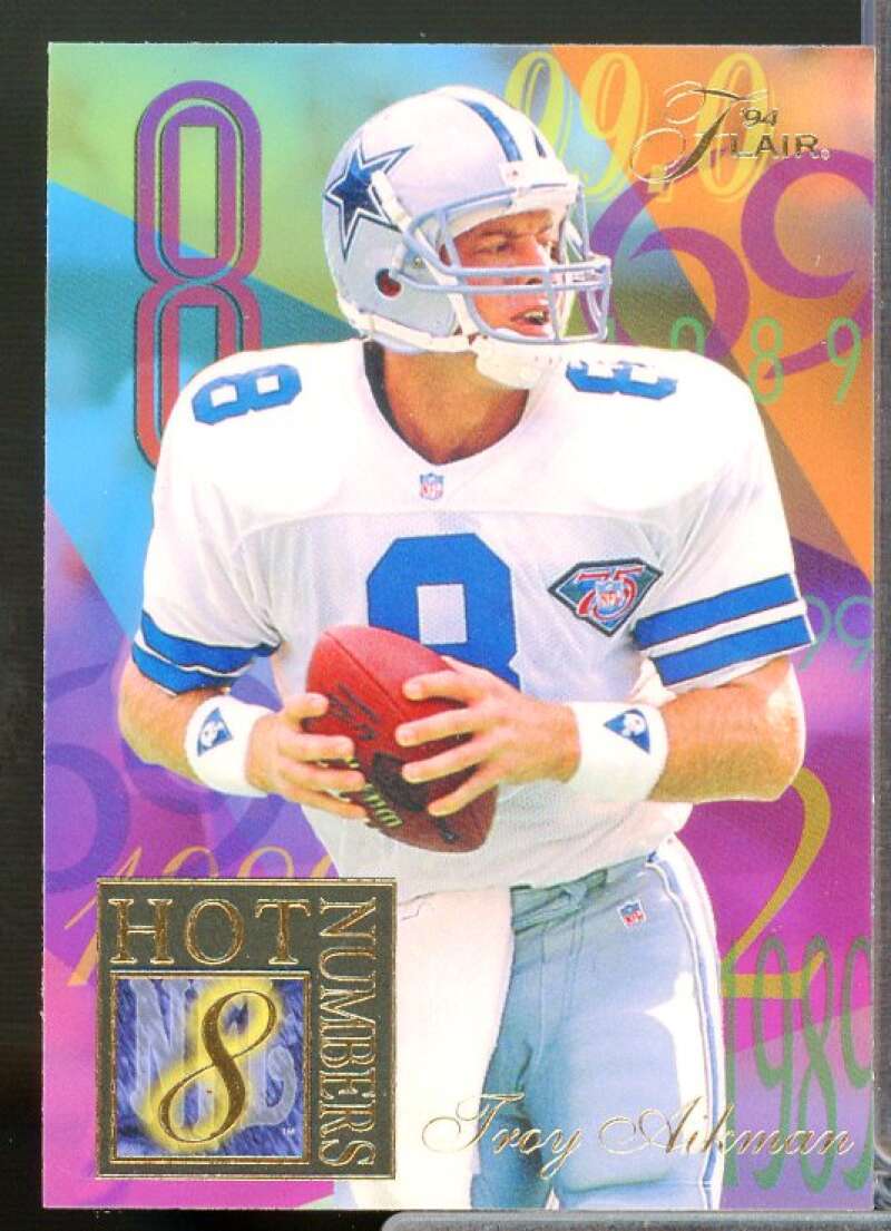 Troy Aikman Card 1994 Ultra Flair Hot Numbers #1  Image 1