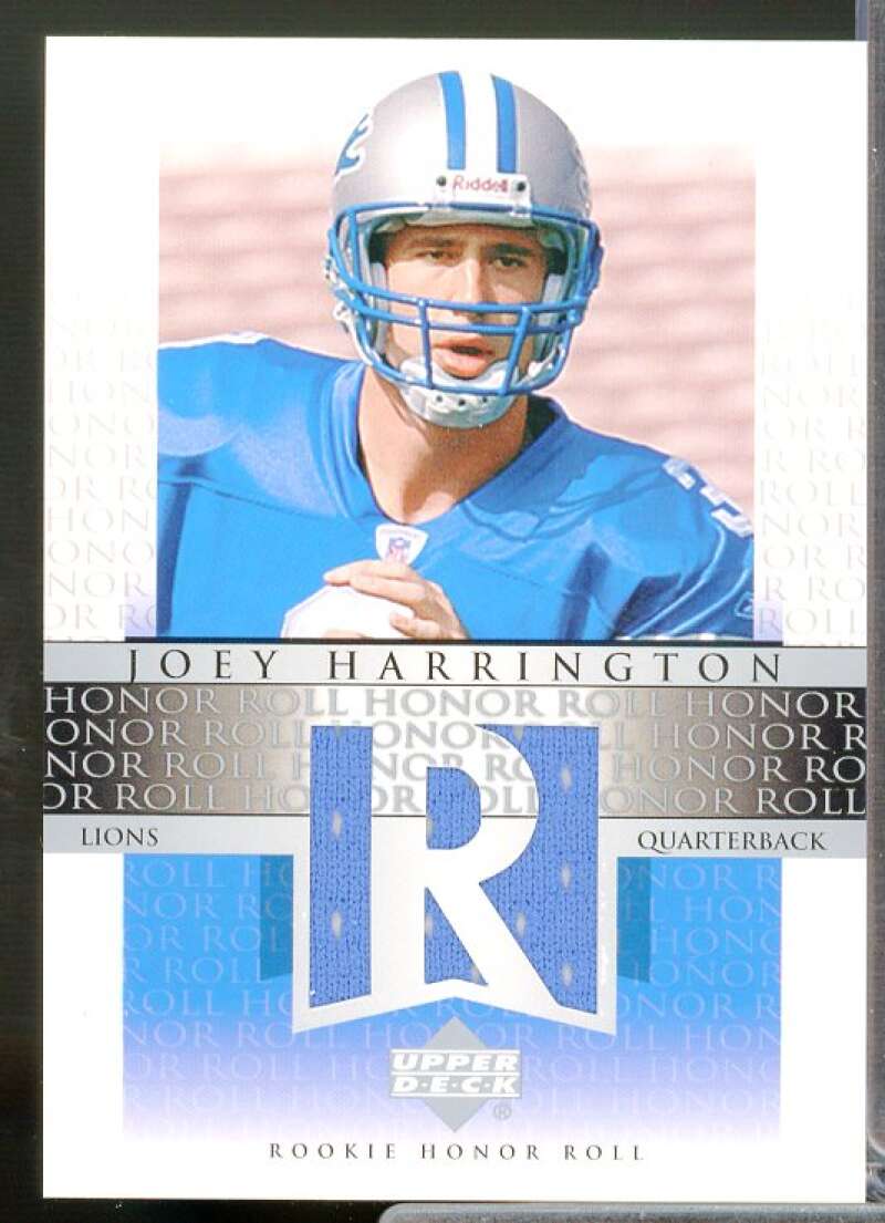 Joey Harrington 2002 Upper Deck Honor Roll Rookie Honor Roll Jerseys #RHRJH  Image 1