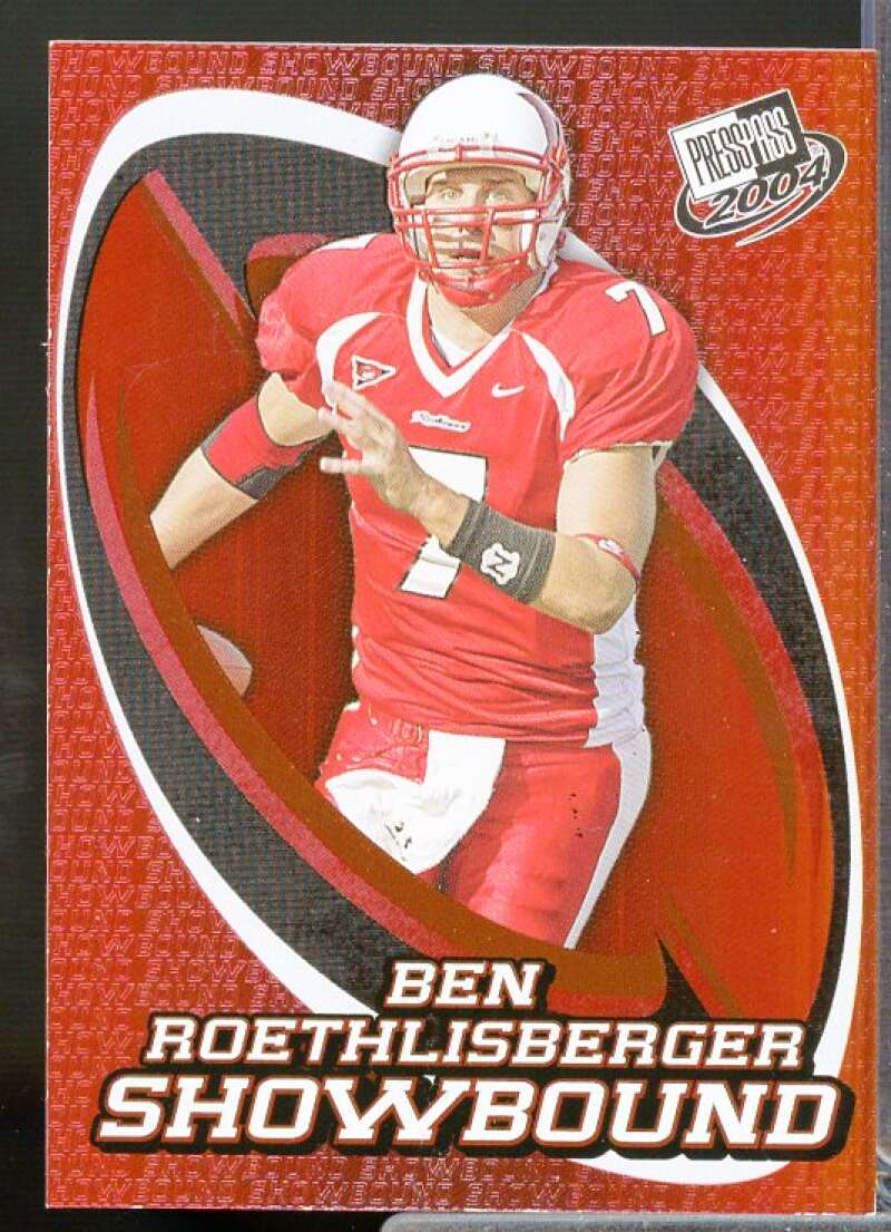 Ben Roethlisberger Rookie Card 2004 Press Pass Showbound #SB6  Image 1