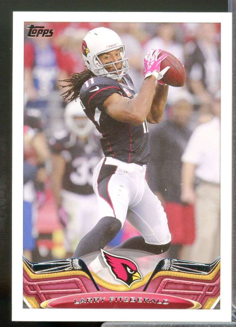 Larry Fitzgerald SP/(pink glove) Card 2013 Topps #430B  Image 1