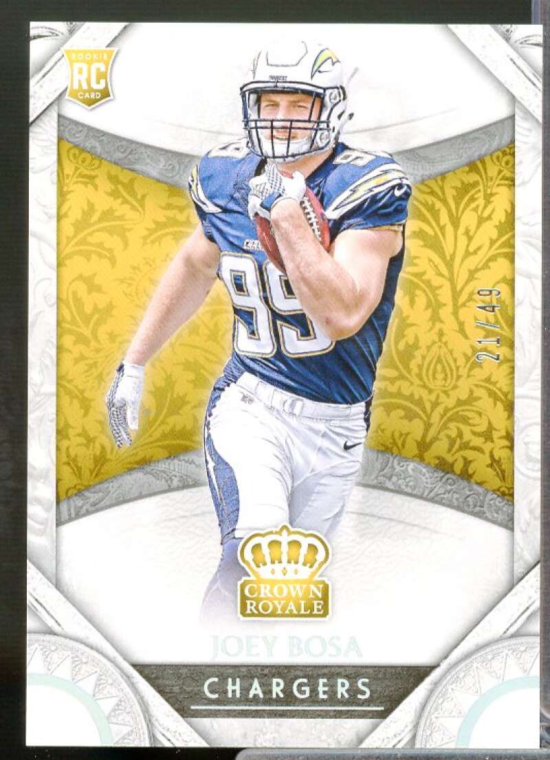 Joey Bosa Card 2016 Crown Royale Holo Platinum #88  Image 1