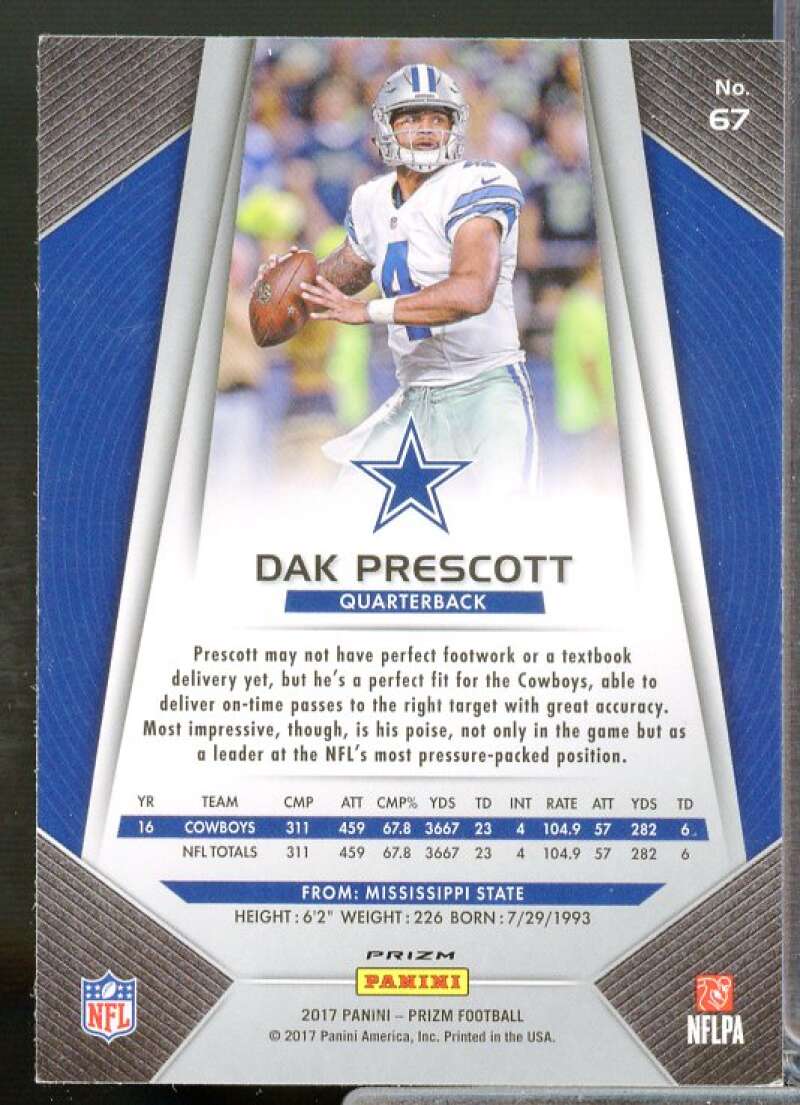Dak Prescott Card 2017 Panini Prizm Prizms #67  Image 2
