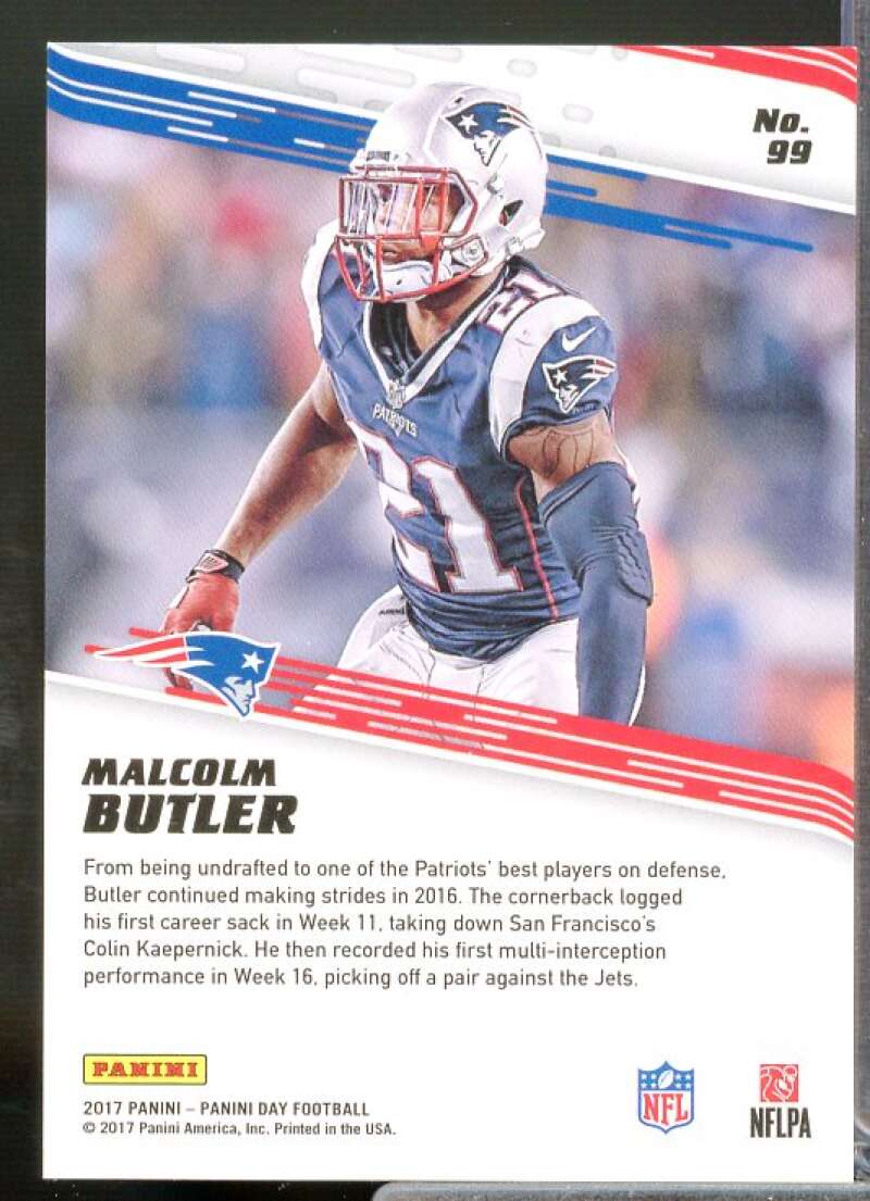 Malcolm Butler Card 2017 Panini Kickoff Rapture #99  Image 2