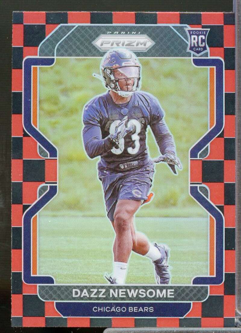 Dazz Newsome Rookie Card 2021 Panini Prizm Prizms Black and Red Checker #427  Image 1