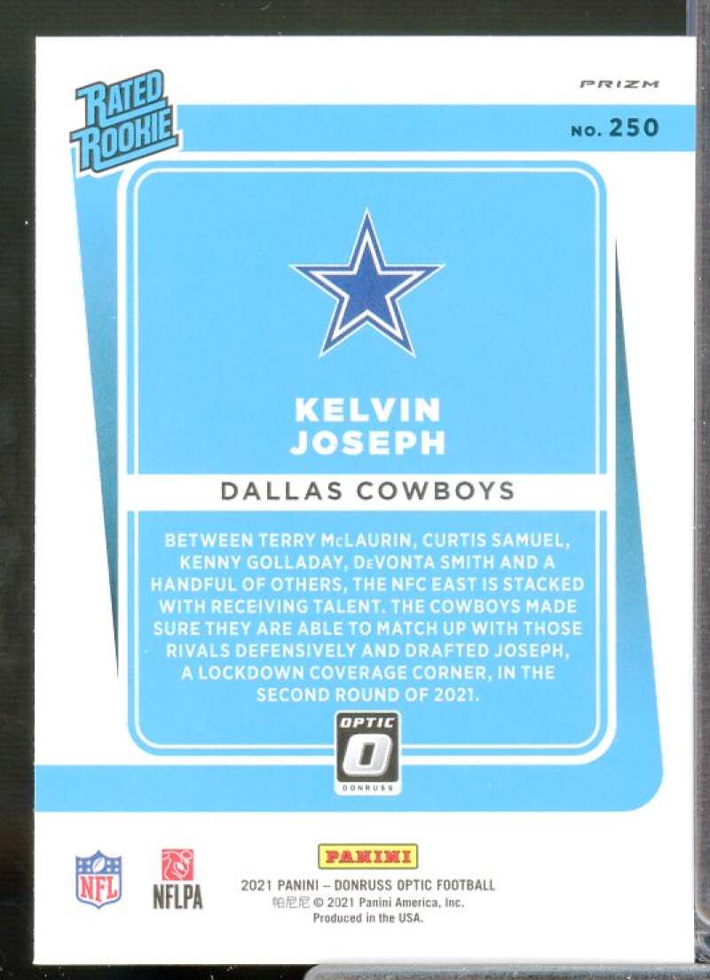 Kelvin Joseph Rookie Card 2021 Donruss Optic Rocket #250  Image 2