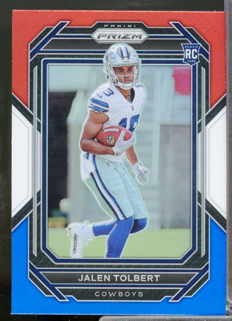 Jalen Tolbert Rookie Card 2022 Panini Prizm Prizms Red White and Blue #333  Image 1