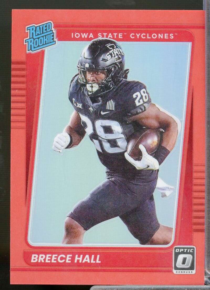 Breece Hall 2022 Chronicles Draft Picks Donruss Optic Rated Rookies Red #19  Image 1